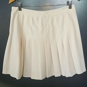 Size 8 Vanilla colored pleated skirt